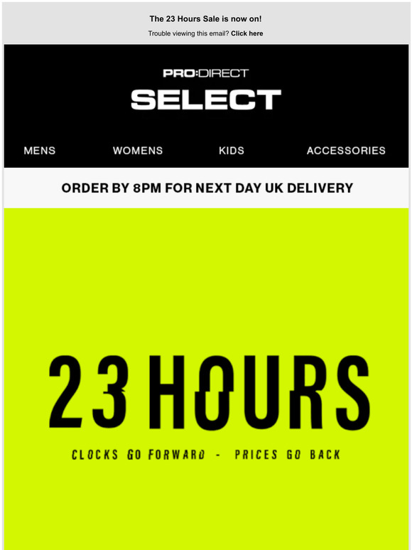 Clocks Go Forward | Prices Go Back