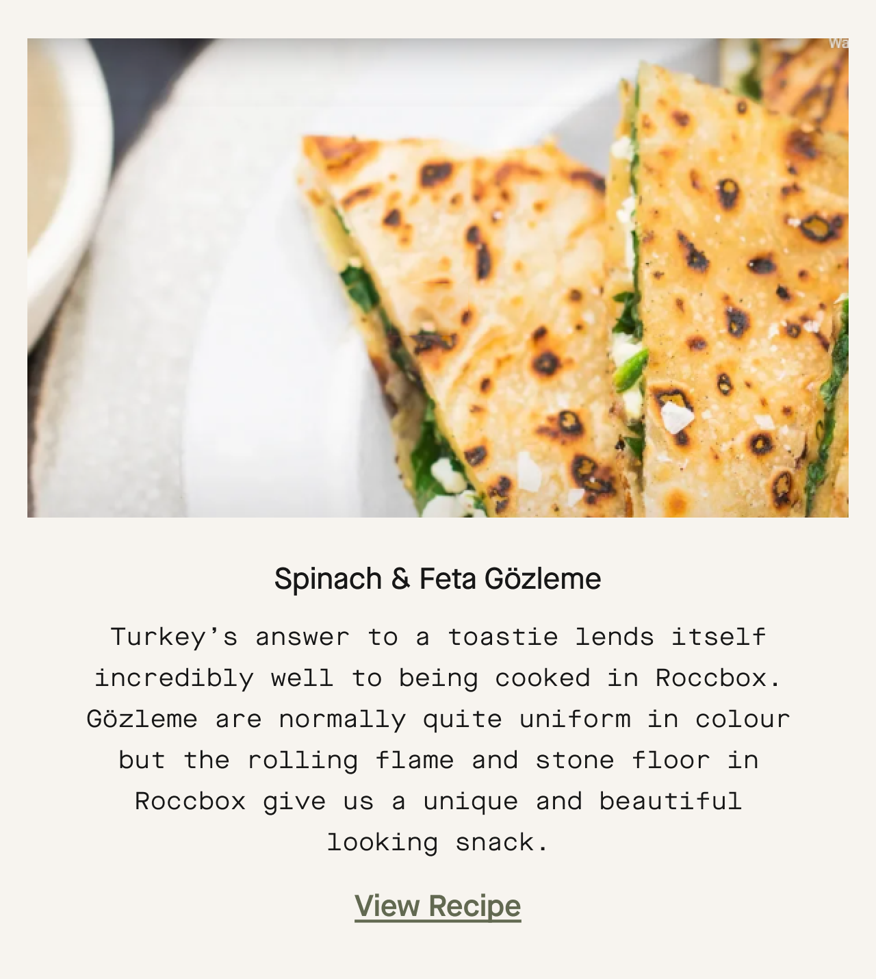 Spinach & Feta Gözleme