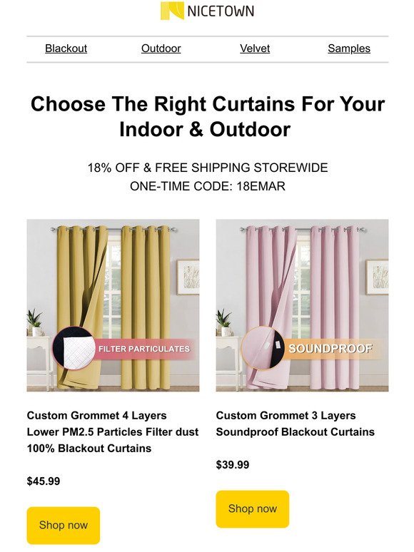 Choose The Right Curtains For Your Indoor & Outdoor
