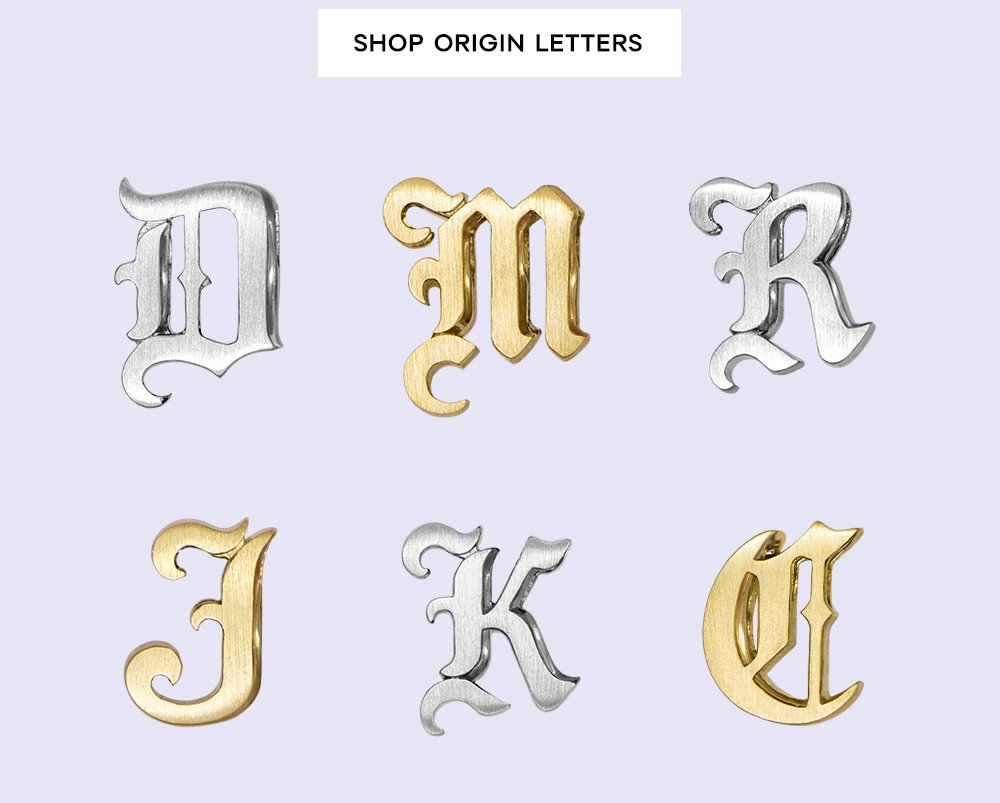 Shop Origin Letters
