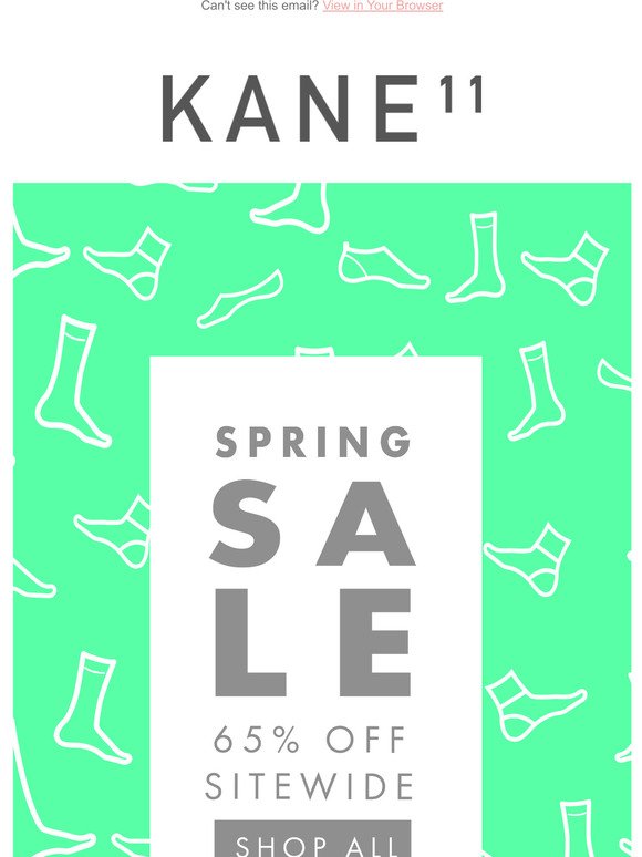 Our biggest sale ever. 65% off