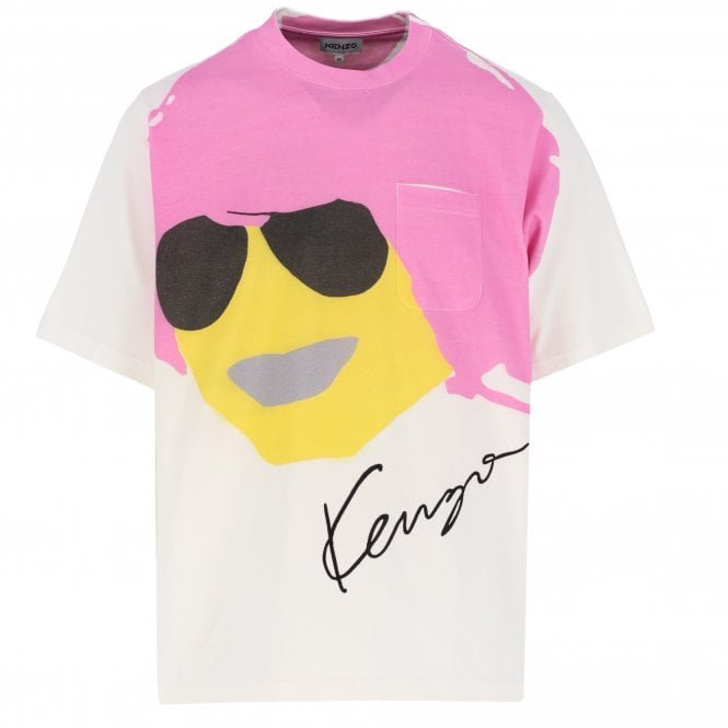 Face T-Shirt Pink/White/Yellow 