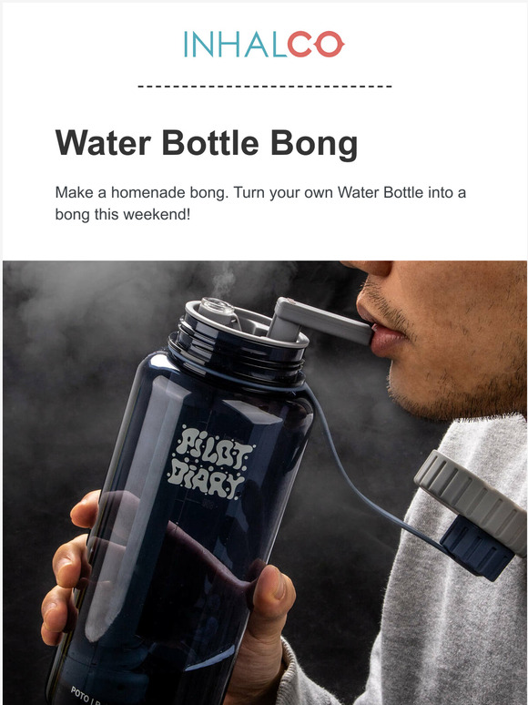INHALCO Turn your own water bottle into a bong! Milled