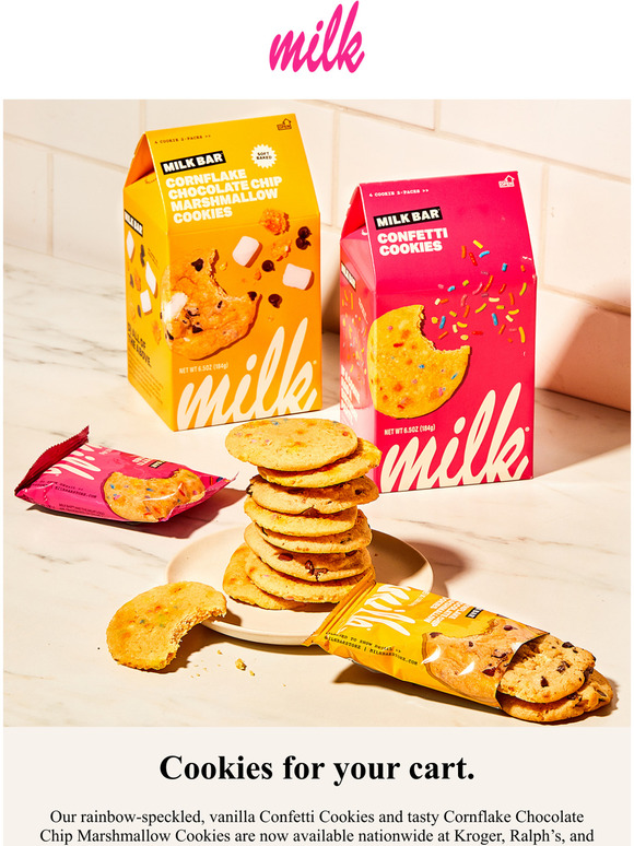 Milk Bar Confetti & Cornflake Chocolate Chip Marshmallow Cookies Milled