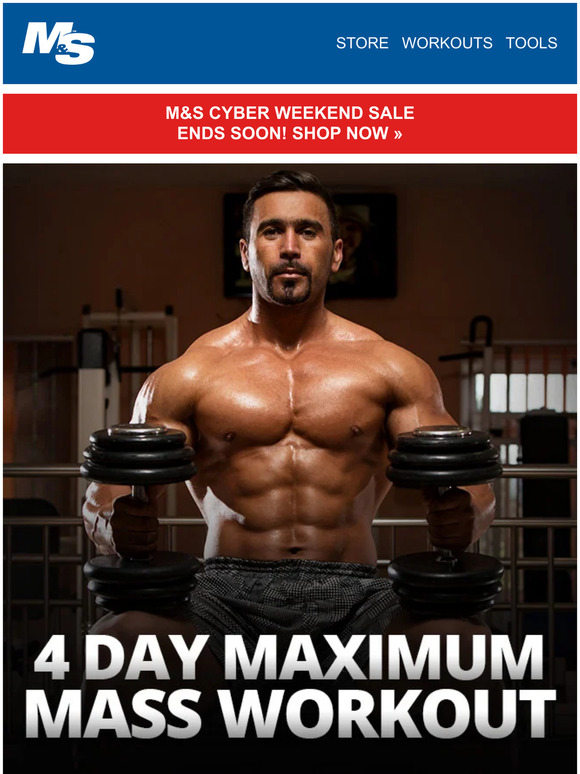 Muscle & Strength: 4 Day Maximum Mass Workout | Milled