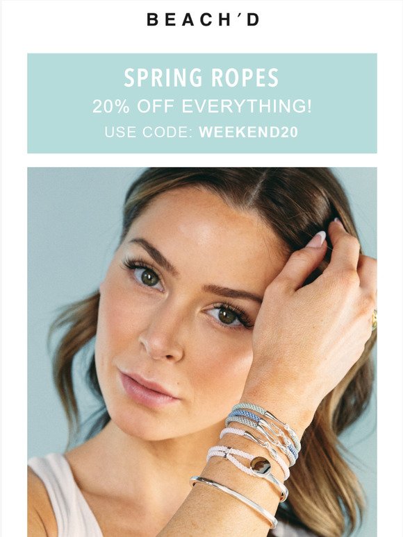 20% Off Accessories for Spring! 