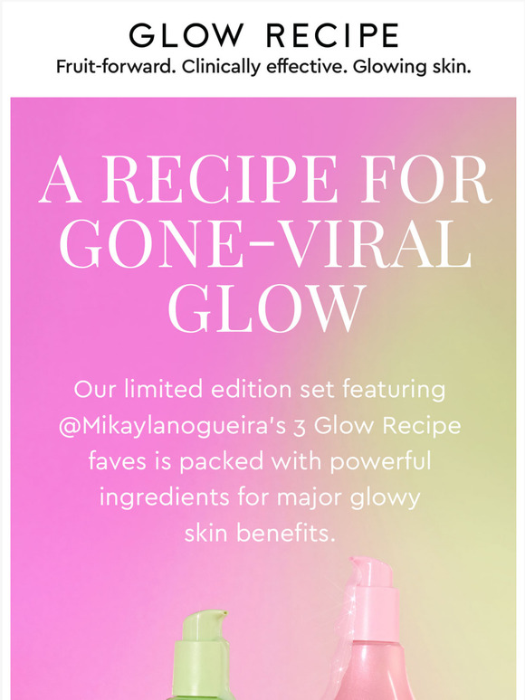 Glow Recipe Email Newsletters Shop Sales, Discounts, and Coupon Codes