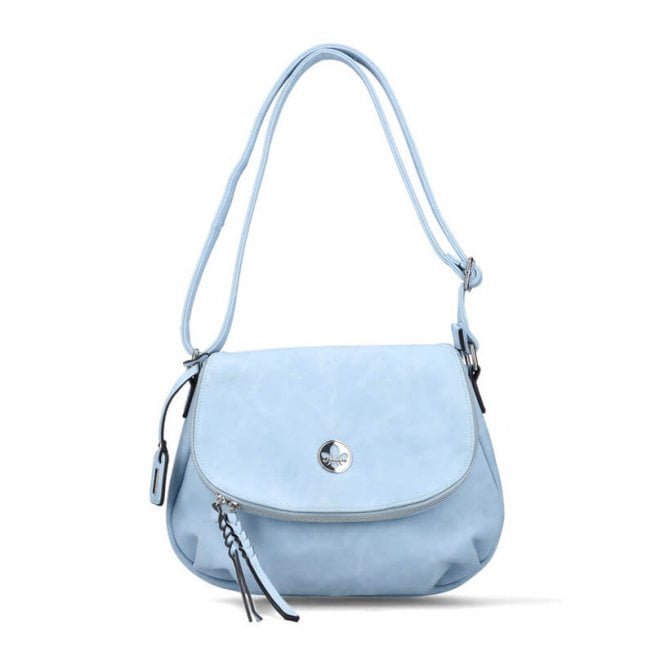 H1117-10 Women's Fashion Saddle Handbag in Blue