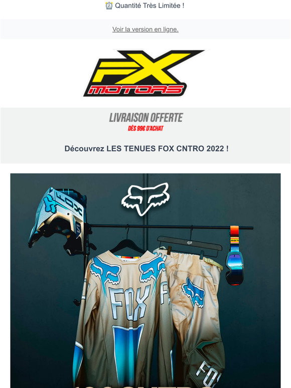 FX MOTORS: 8 Nouvelles Tenues Motocross FOX RACING Spring 2022 en Stock a  189 !
