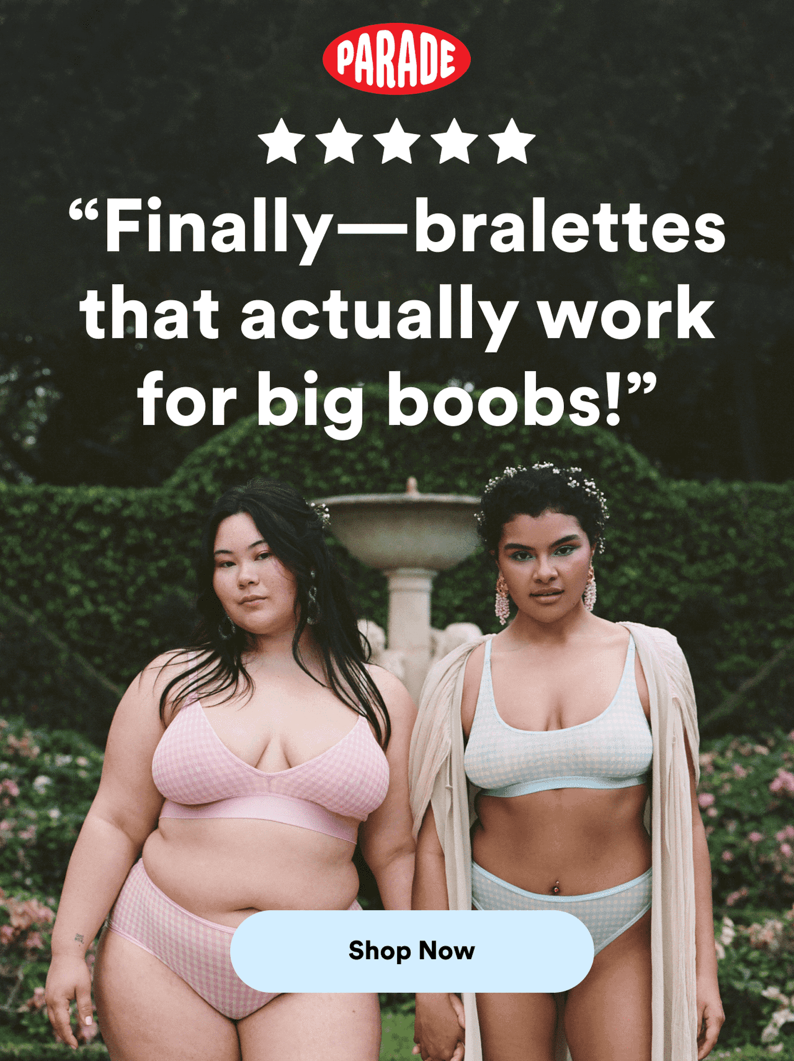 Parade: Finally- bralettes that actually work for big boobs!