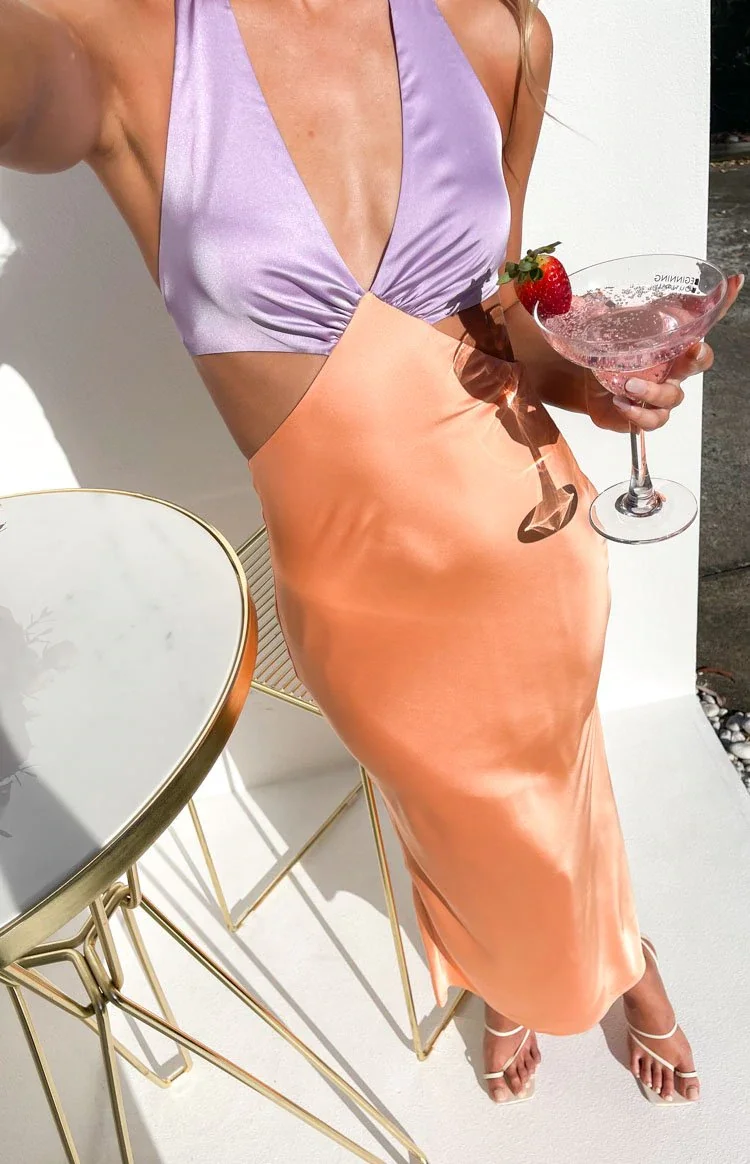 Image of Orchid Orange Maxi Dress