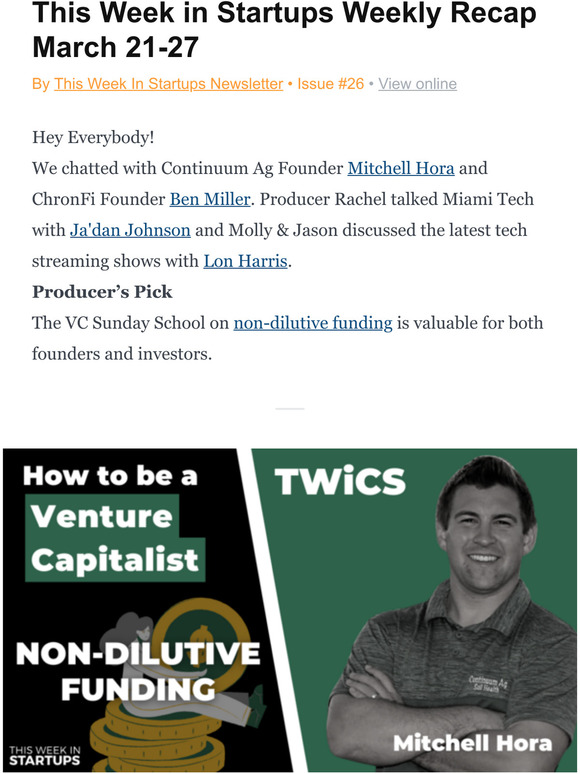 This Week in Startups Weekly Recap March 21-27