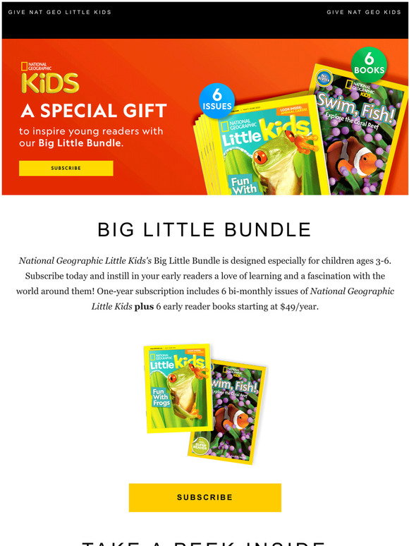NATIONAL GEOGRAPHIC LITTLE KIDS BIG LITTLE BUNDLE intelligence overview