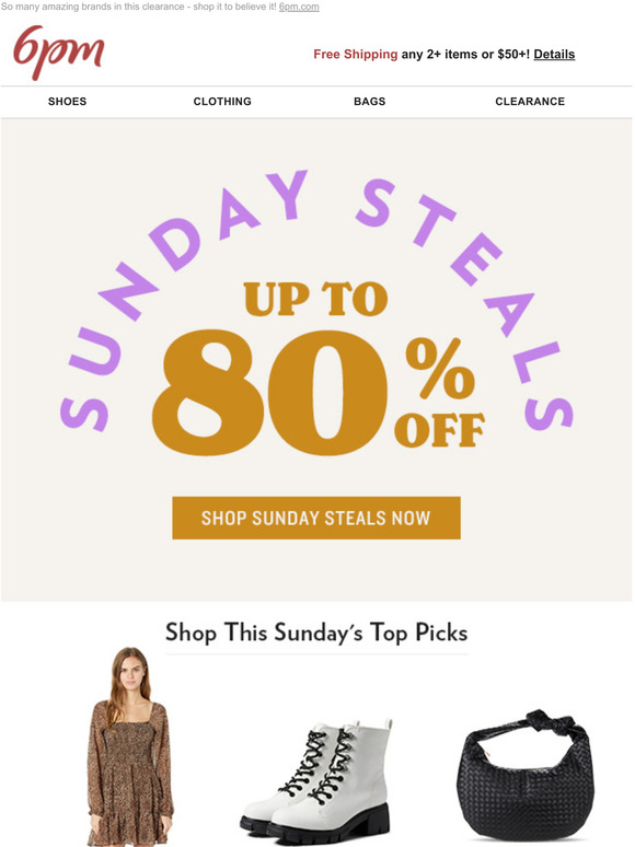 6pm Sunday Steals Up to 80 off Clearance Milled