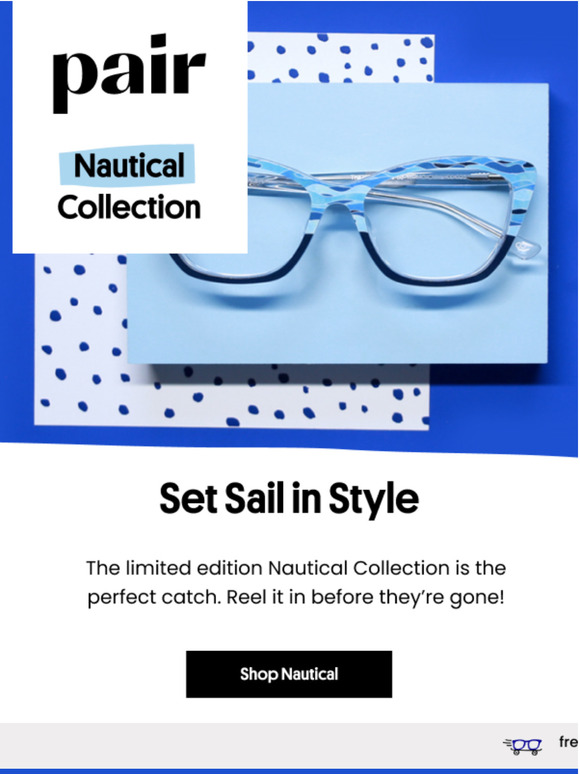 Pair Eyewear Make a splash with Nautical Milled