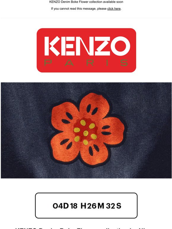 Kenzo: KENZO Denim Boke Flower collection by Nigo out on April 2nd