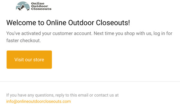 Customer account confirmation