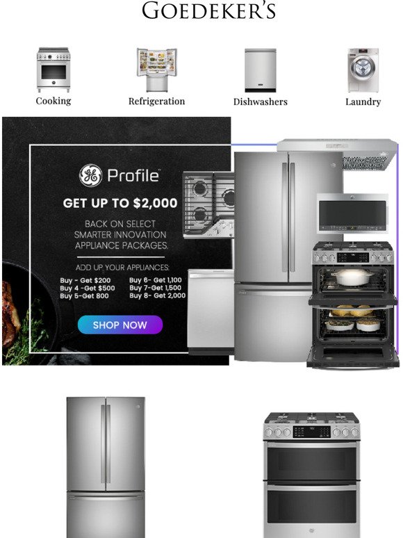 Explore our selection of GE appliances