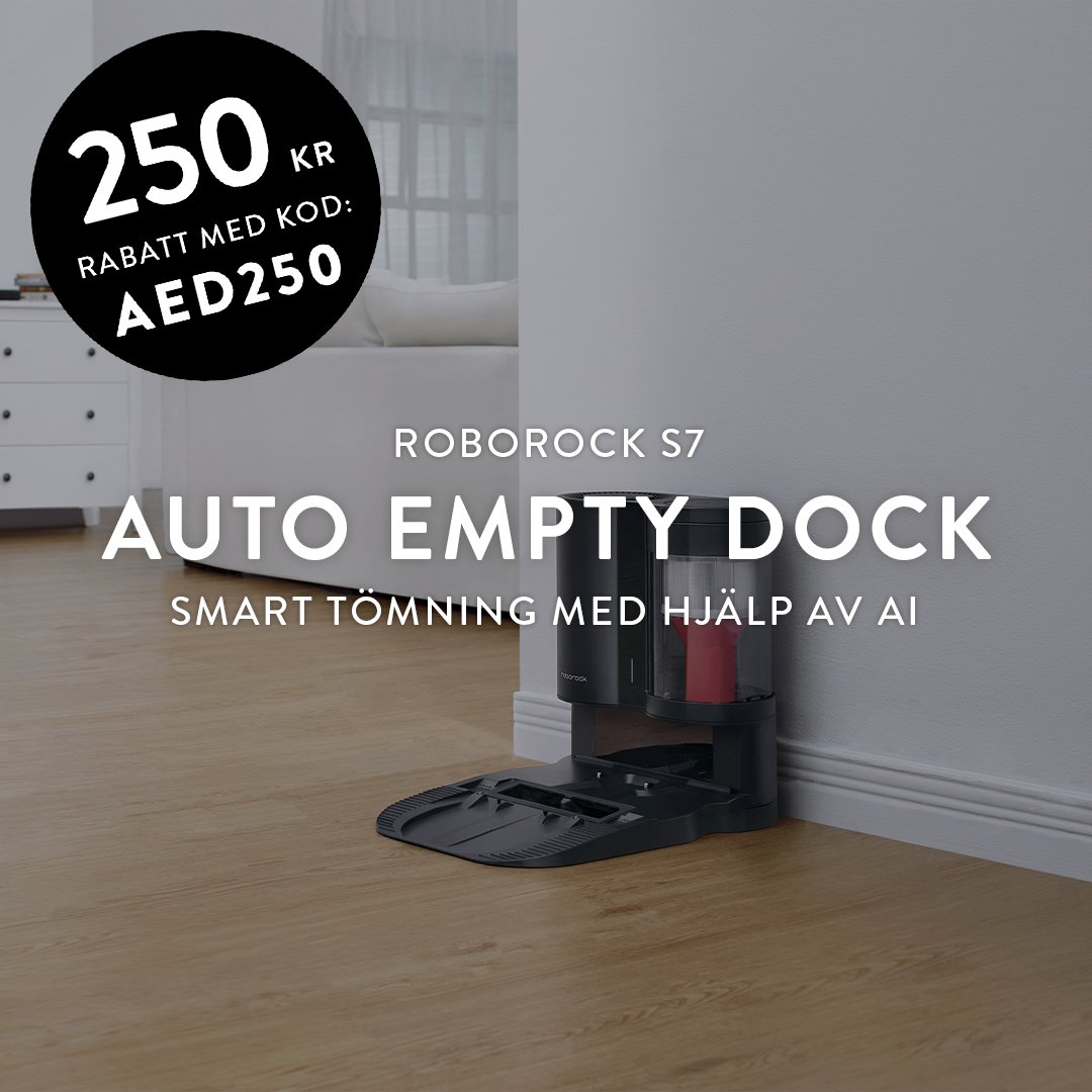 Roborock Auto Empty Dock laddstation Svart