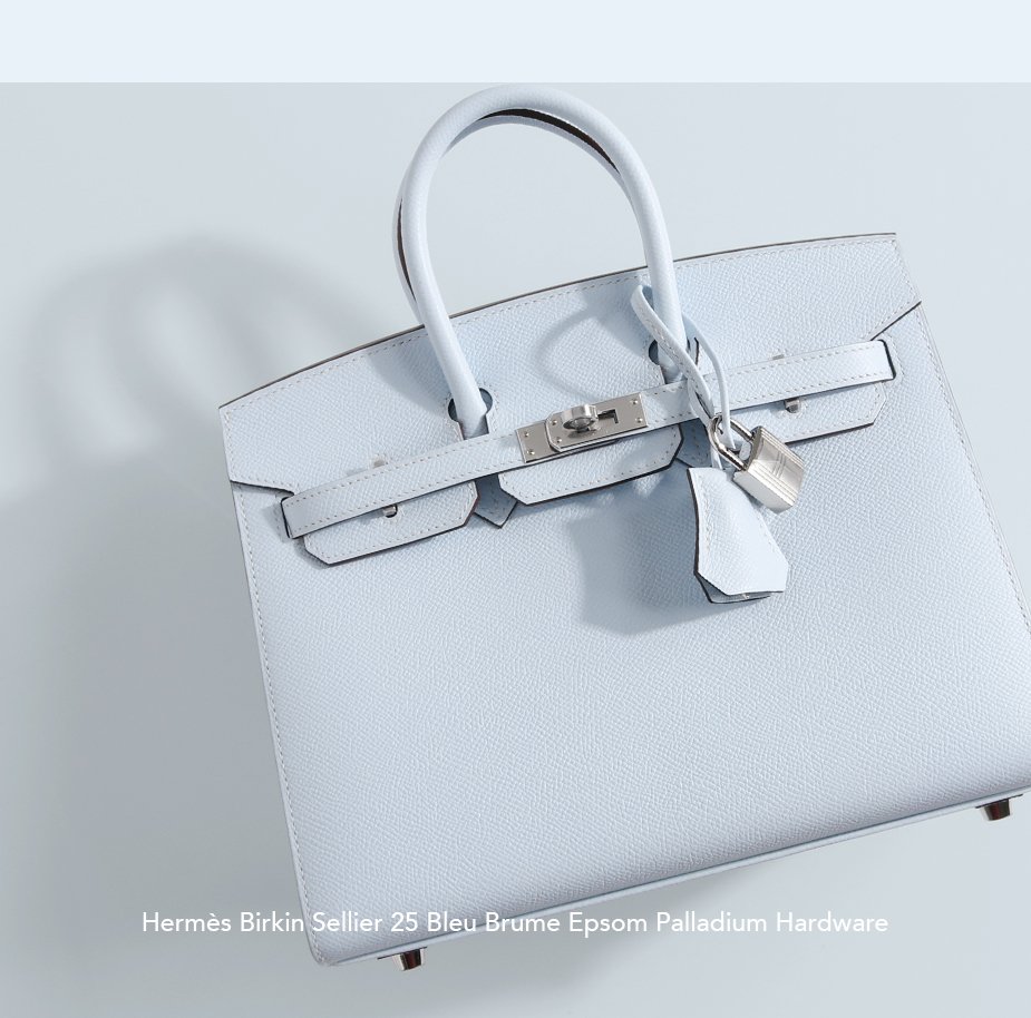 Hermes Birkin Sellier 25 Bag Bleu Indigo Palladium Hardware Epsom