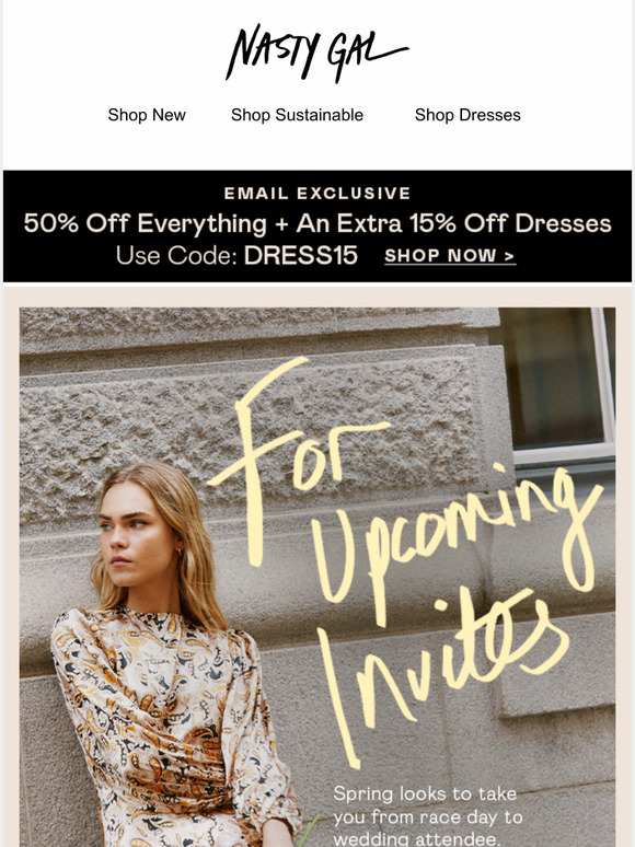 Nasty Gal Email Newsletters Shop Sales, Discounts, and Coupon Codes