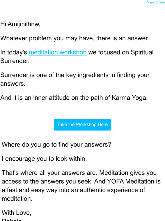 The Mystery of Spiritual Surrender