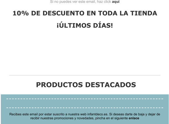 ltimos das!: 10% Dto. en tus productos favoritos