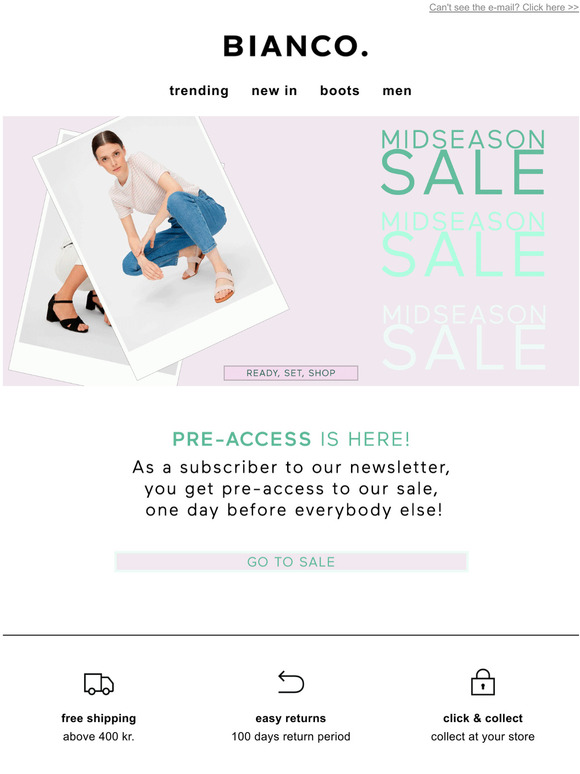 Pre-Access to sale - Today only!