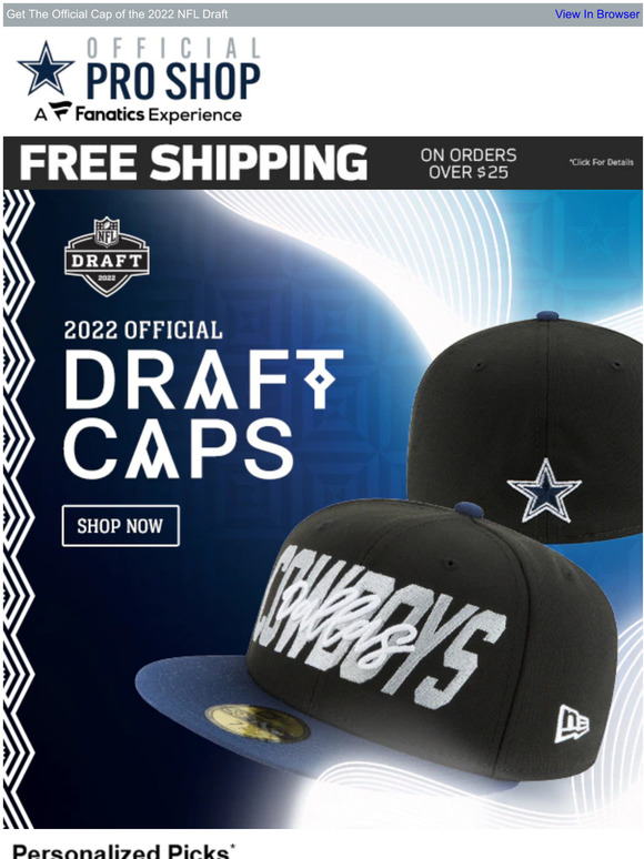 : Dallas Cowboys Men's Standard New Era Draft '22 5950