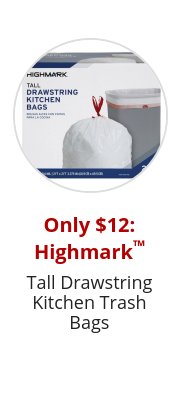 Only $12: Highmark™ Tall Drawstring Kitchen Trash Bags