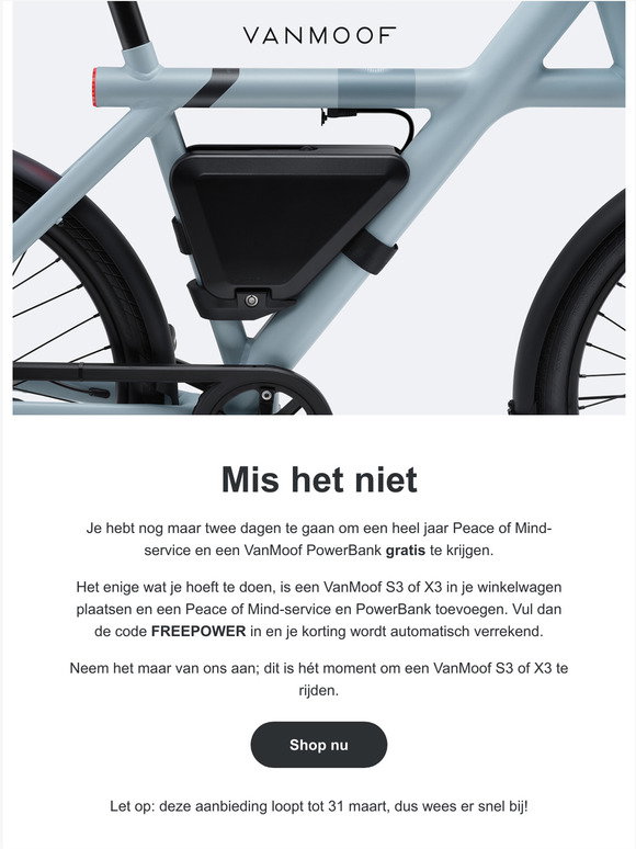VanMoof: 15 Tage noch bis zur Preiserhhung. | Milled