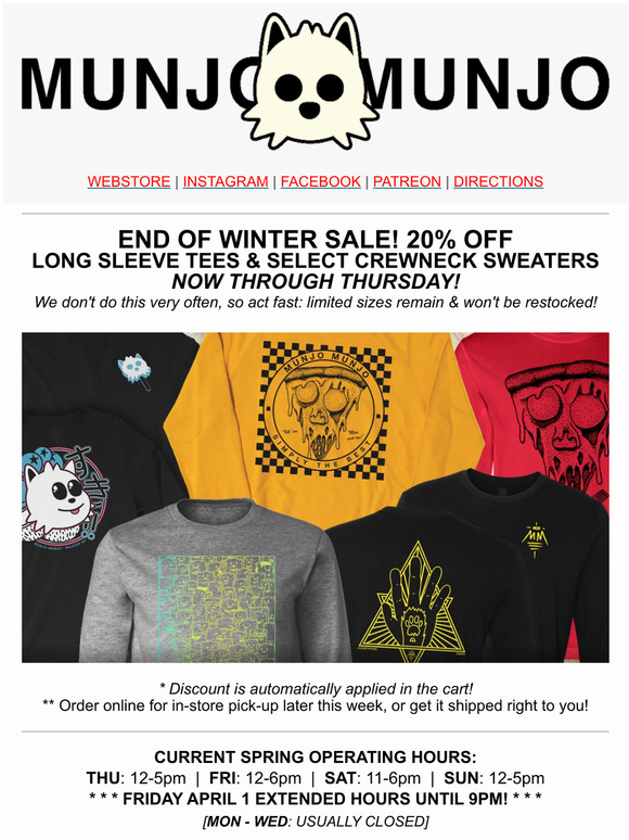  20% off Spring SALE!