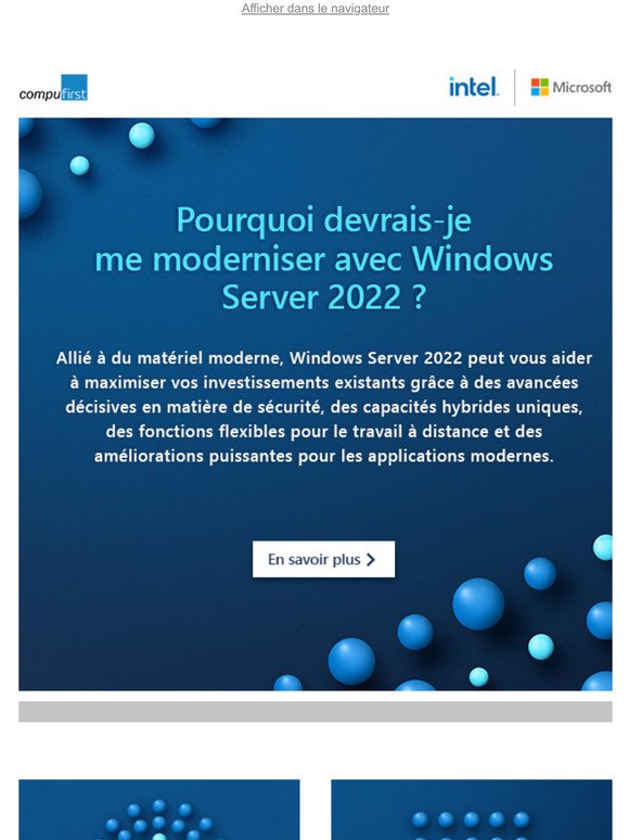 Logo Microsoft
Se moderniser avec
Windows Server 2022