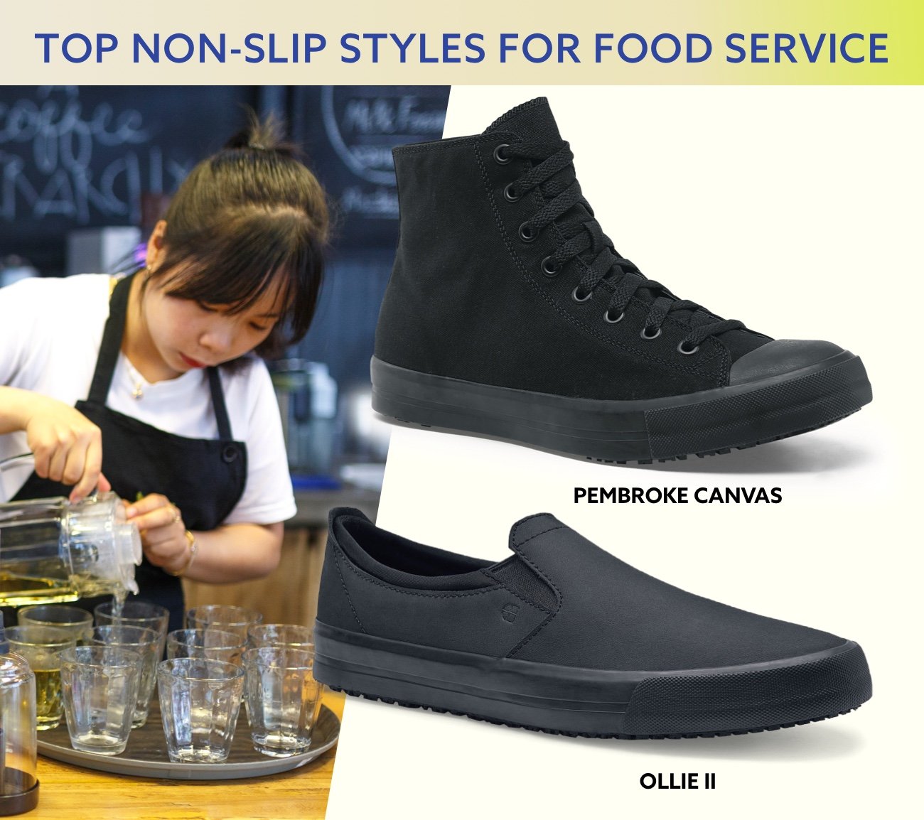 Shop Slip-Resistant Styles for Food Service.