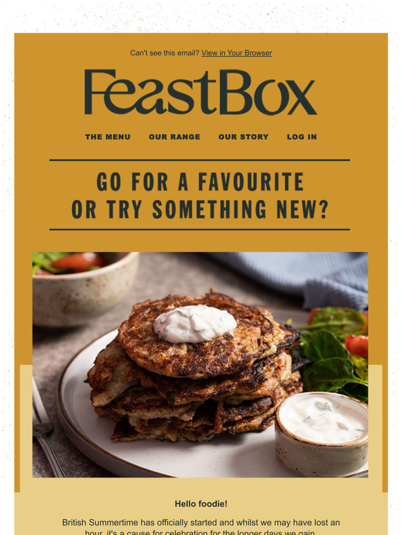 Psst, try something new or go for a favourite?