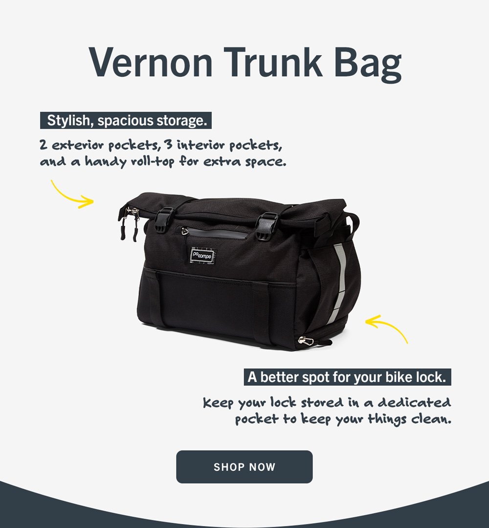 Vernon Trunk Bag. Stylish, Spacious storage.