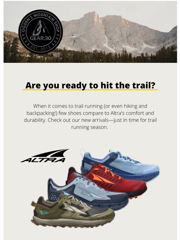 Are you ready to hit the trail?