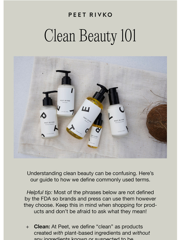 Your clean beauty glossary