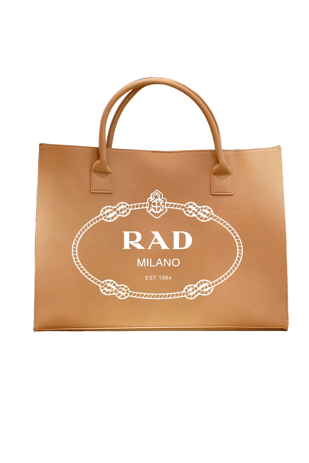 Image of MODERN VEGAN TOTE - Rad Luxe (Tan)