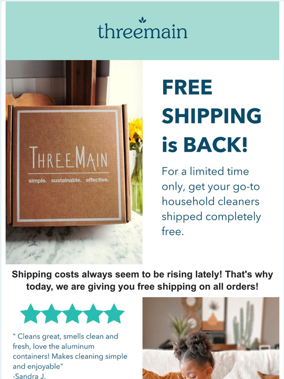 Free shipping today!