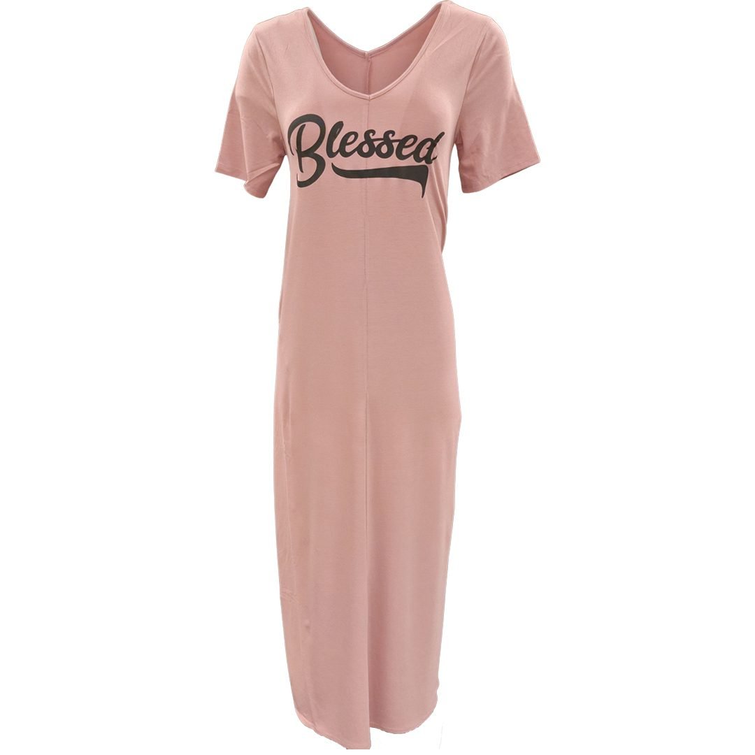 Blessed Maxi Dress - Light Rose