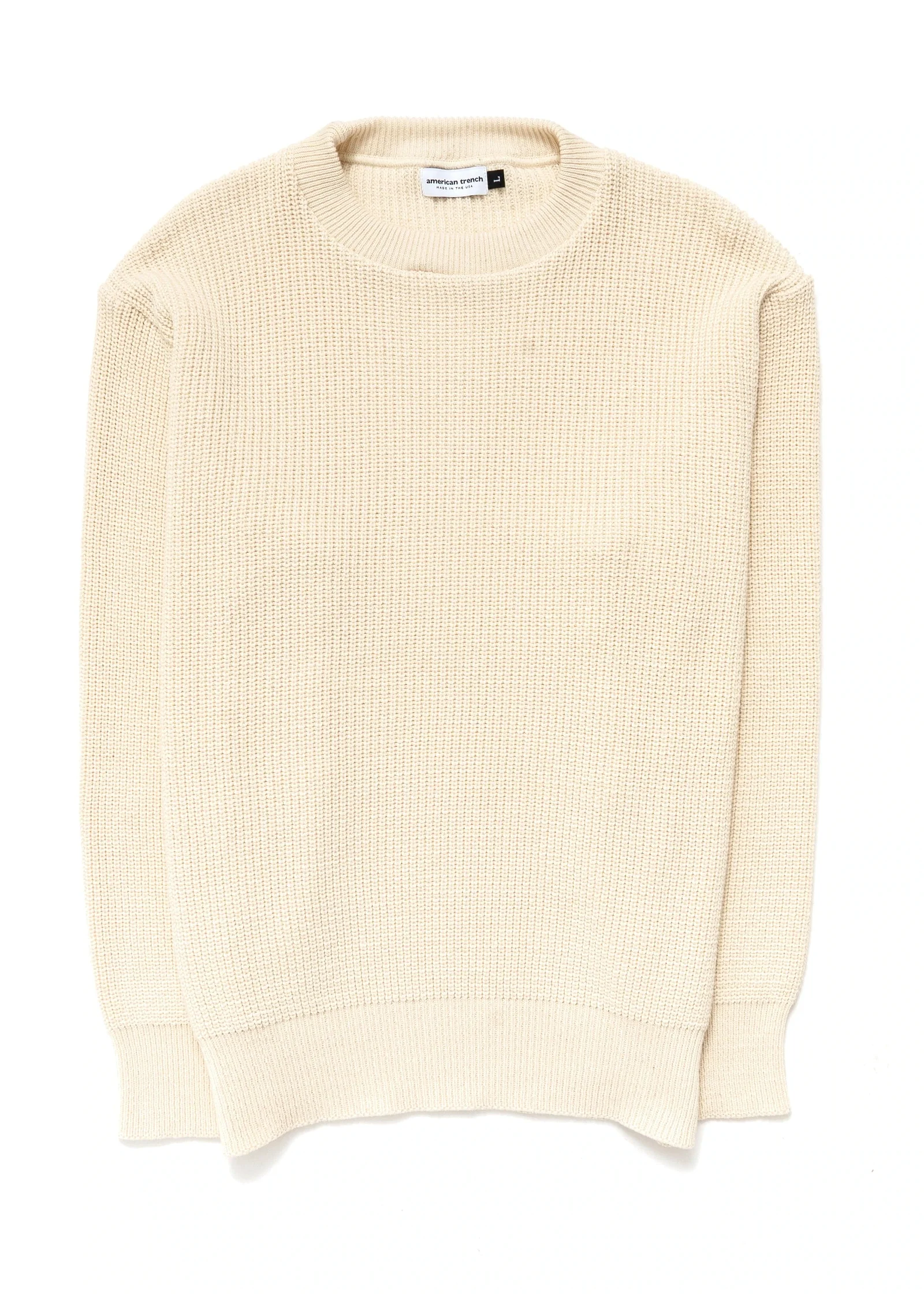 Image of Shaker Knit Cotton Sweater