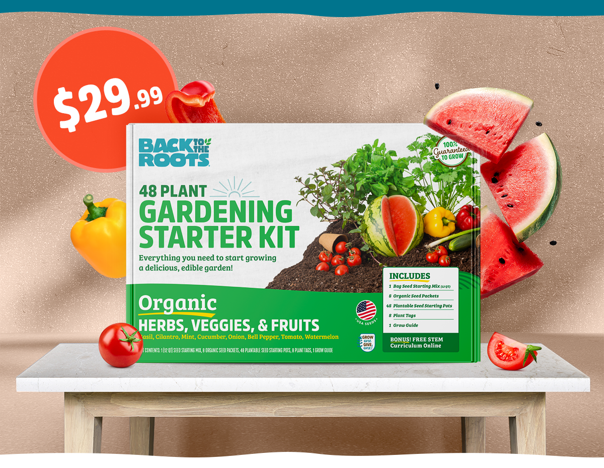 48 Plant Gardening Starter Kit