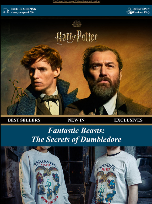 Harry Potter Shop Discover Fantastic Beasts The Secrets of Dumbledore
