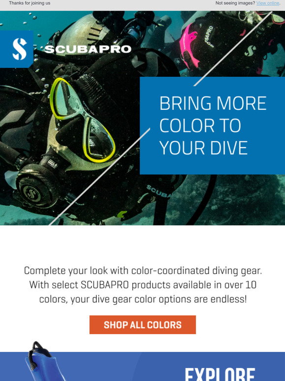 Scubapro: Shop Color Coordinated Dive Gear | Milled