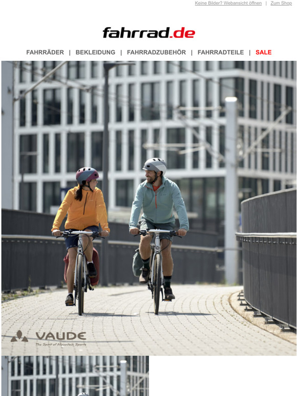 Funktionelle Radbekleidung von VAUDE