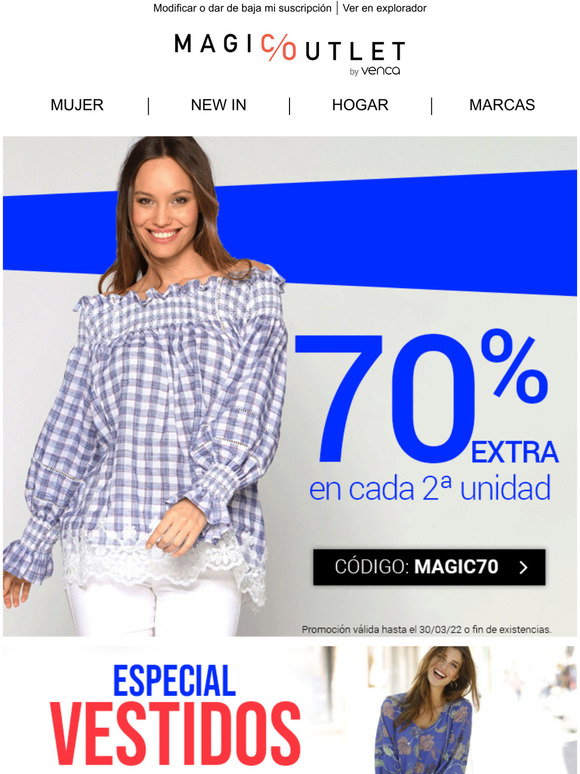 Código descuento Magic Outlet y Cashback: 8,5% en Mayo 2022