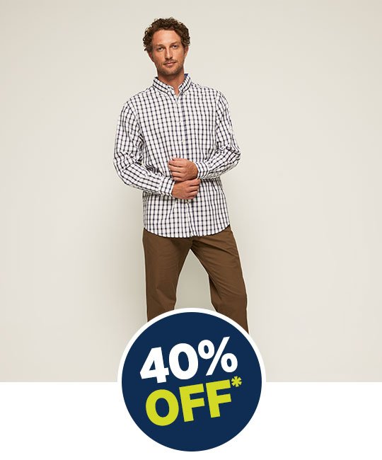 40% Off All Full Priced Menswear by J.C. Lanyon & Bronson Casual