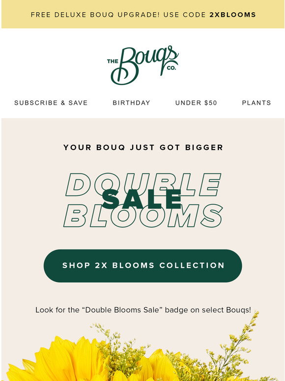 Bouqs: The is Ticking for Double Blooms | Milled