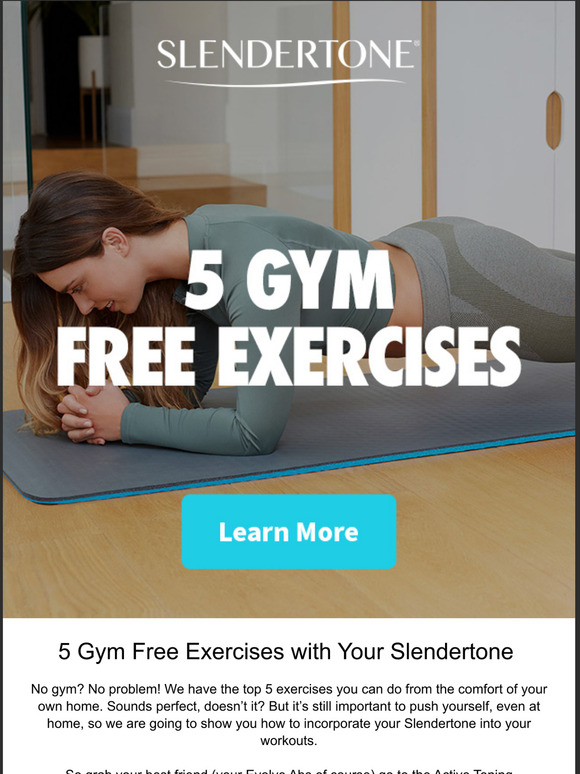 5 Gym Free Exercises with Your Slendertone